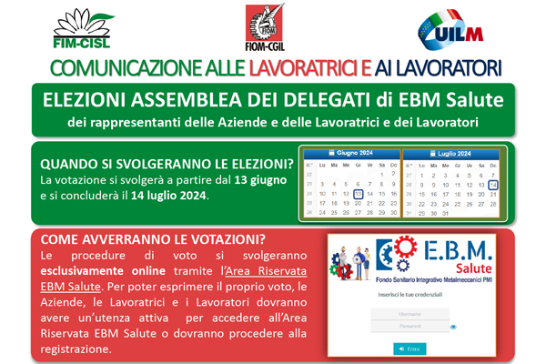 Ebm Salute. Prima elezione dell’Assemblea dei delegati