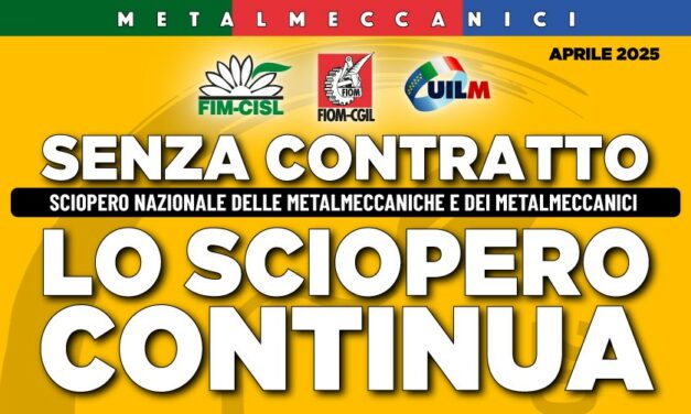 Senza contratto lo sciopero continua