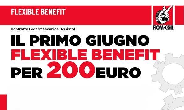 Ccnl Federmeccanica-Assistal. Il primo di giugno Flexible benefit per 200 euro