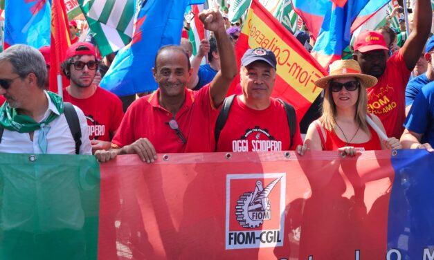 Bergamo invasa dai metalmeccanici: oltre 5.000 in piazza. Adesioni altissime in fabbrica allo sciopero nazionale