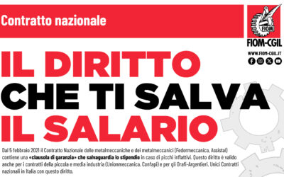 Contratto nazionale. IL DIRITTO CHE TI SALVA IL SALARIO